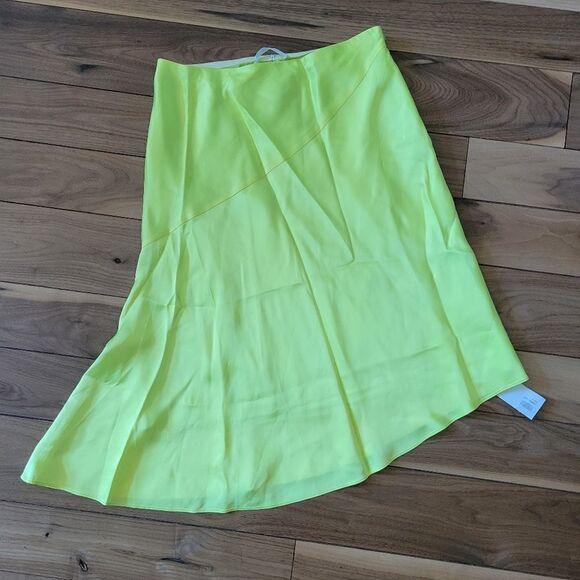 Helmut Lang satin midi skirt 8 M - Picture 5 of 14